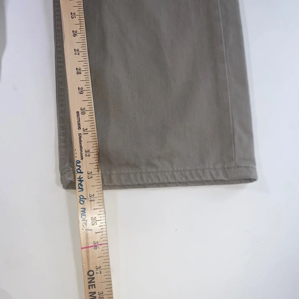 Levis 505 Regular Fit Straight Leg Khaki Tan Pants Mens‎ W40 L32 Cotton Twill